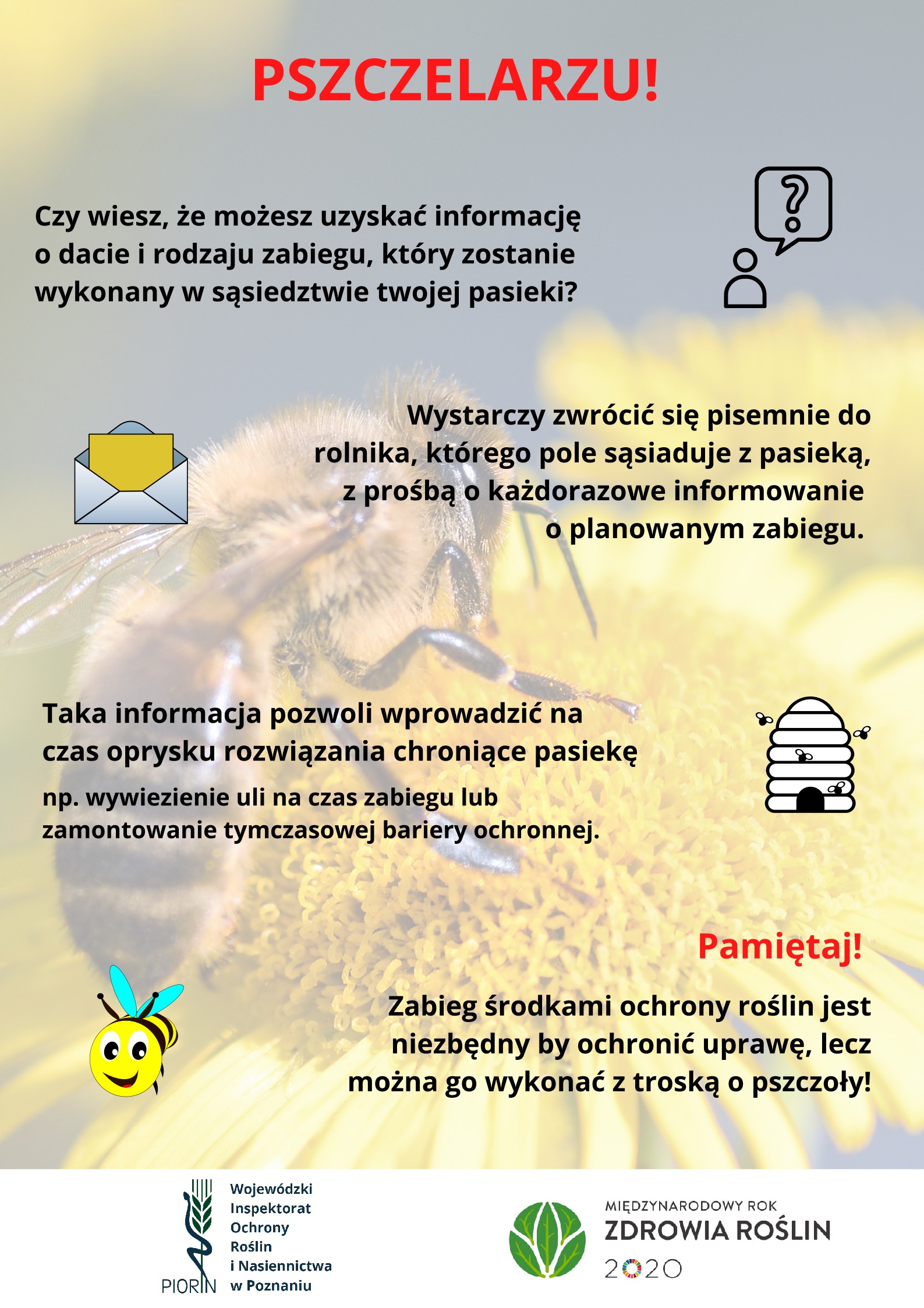 Informacja dla pszczelarzy