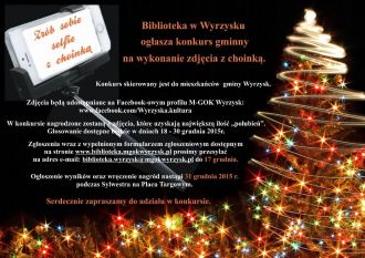 Konkurs gminny na wykonanie zdjęcia z choinką