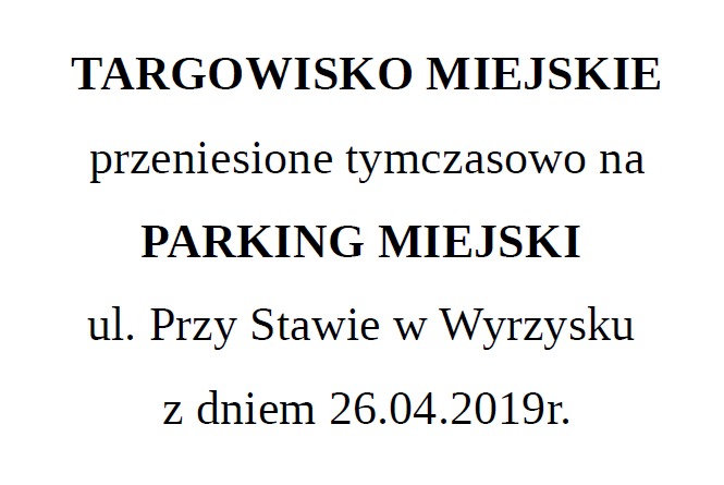 Targowisko przeniesione