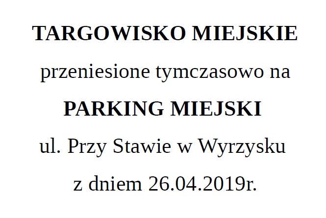 Targowisko przeniesione