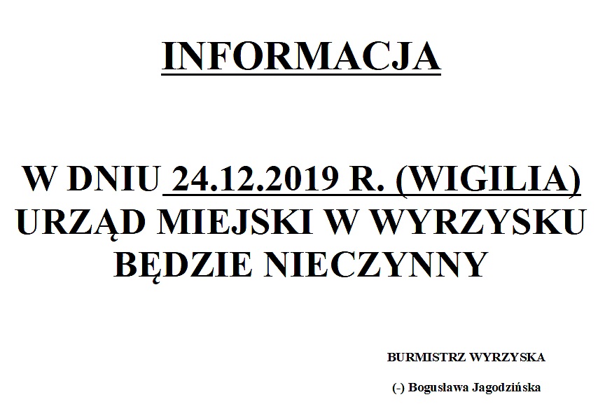 Urząd nieczynny