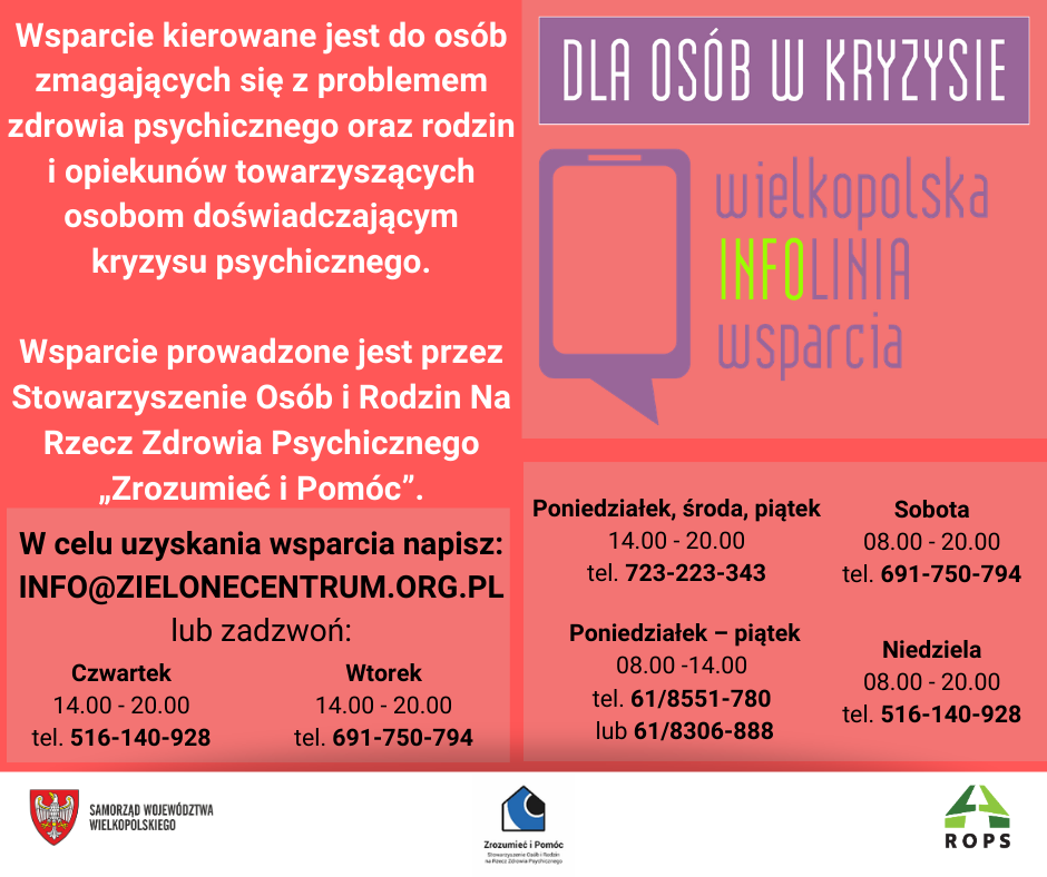 FB-Wielkopolska INFOlinia Wsparcia - KRYZYS