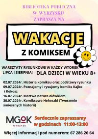 Biblioteka w Wyrzysku - Wakacje z Komiksem