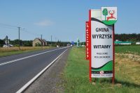 granica gminy Wyrzysk w miejscowości Ruda