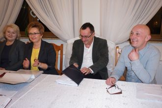 Zebranie wiejskie w Gleśnie